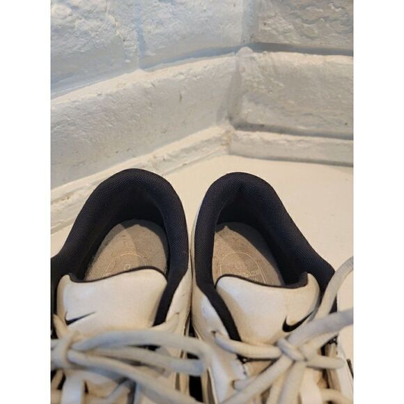 Nike Shoes Mens 11.5 W Senior 12 Golf Shoes 424901-101 Black White Leather - Picture 5 of 8